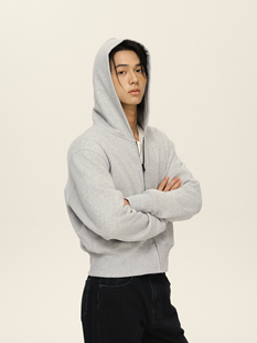 中性卫衣帽衫 Set 24FW慵懒随性百搭通勤微修身 life 夹克 for