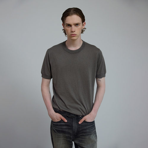 Set for life 25SS 山羊绒羊毛天丝醋酸混纺老钱新贵修身短袖