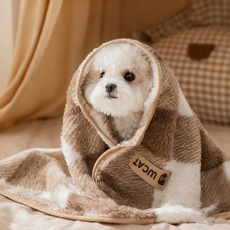 狗狗毛毯睡觉被子冬加厚小狗毯子毛绒毯小体比熊冬季保暖狗窝垫子