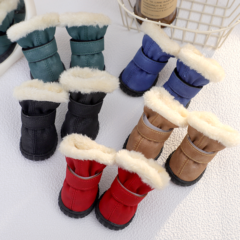 狗狗鞋子冬小狗外出软底甩不掉保暖高颜值比熊博美专用透气软底鞋