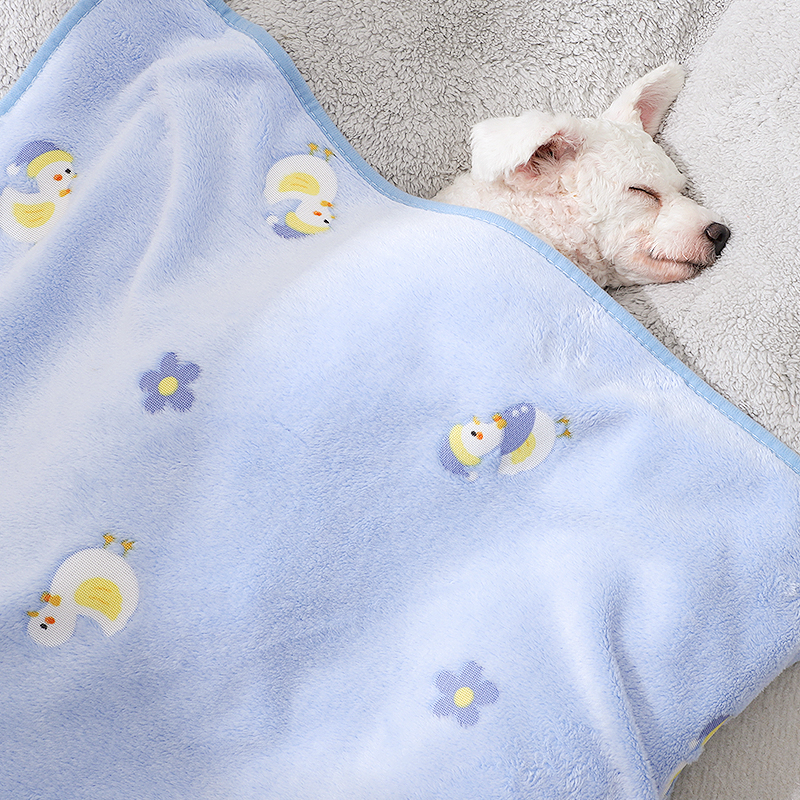 狗狗毛毯睡觉被子冬加厚小狗毯子冬天保暖可爱可机洗冬季宠物用品