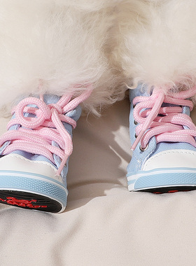 小狗狗鞋子冬天雪纳瑞幼犬外出高颜值帅气脚套保暖舒适防滑运动鞋