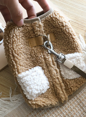 狗衣服秋季狗狗秋天保暖毛绒泰迪小奶狗防寒冬装小狗背心宠物马甲