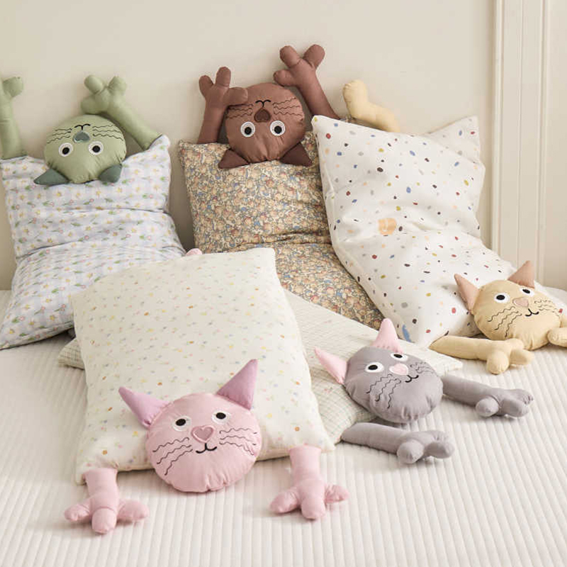 狗狗睡觉枕头小狗专用小型犬比熊宠物午休厚款靠枕专用抱枕约克夏