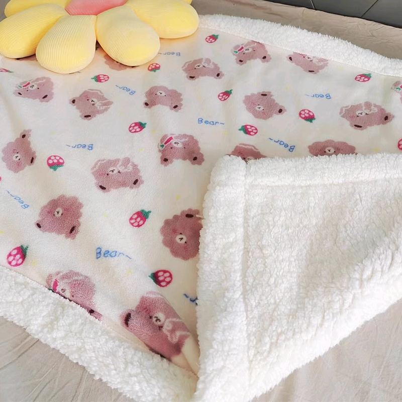 狗狗毛毯睡觉被子冬加厚小狗毯子冬天保暖毯子雪纳瑞小盖毯西高地