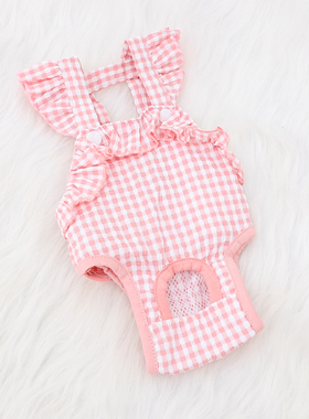 宠物狗狗透气生理裤柯基泰迪法斗雪纳瑞连体衣背带月经姨妈裤比熊