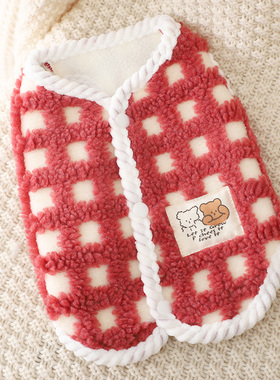 2026新款狗狗冬季按扣马甲棉衣泰迪小型犬冬天保暖绒背心宠物秋装