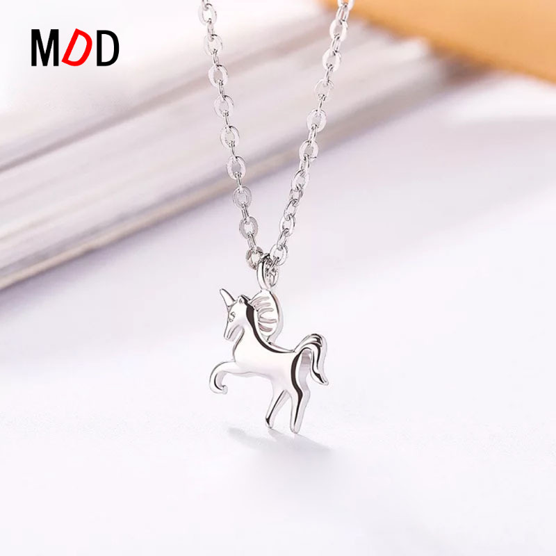 纯银独角兽生日七夕情人节礼物