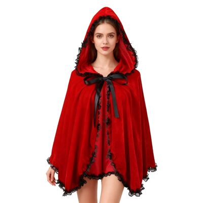 HalloweenRed‑hoodedCloakCos