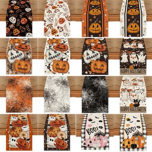 Halloween table flag TV cabinet cover cloth万圣节桌旗布