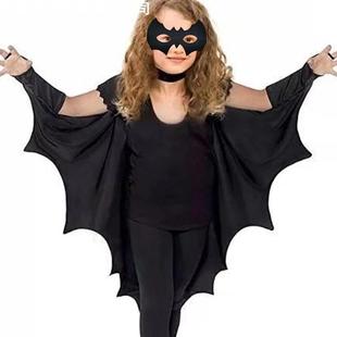 jumpsuit万圣节披风套装 Halloween Childrens Bat Cloak