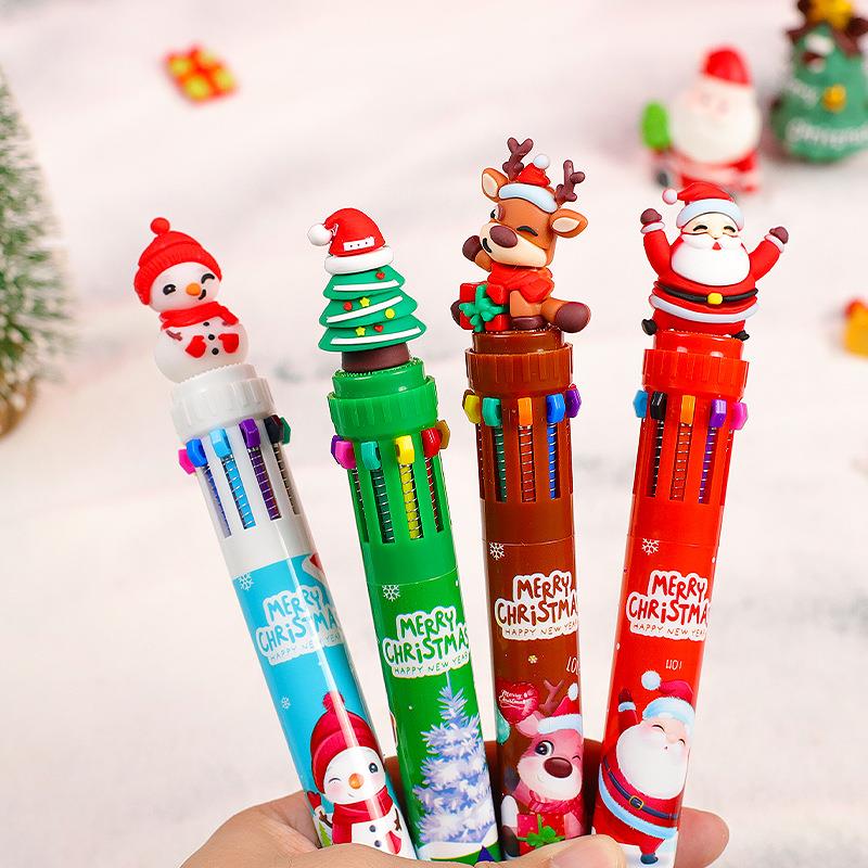 Cartoon Santa ClausChristmas Ten Color Pen Colorful Gift
