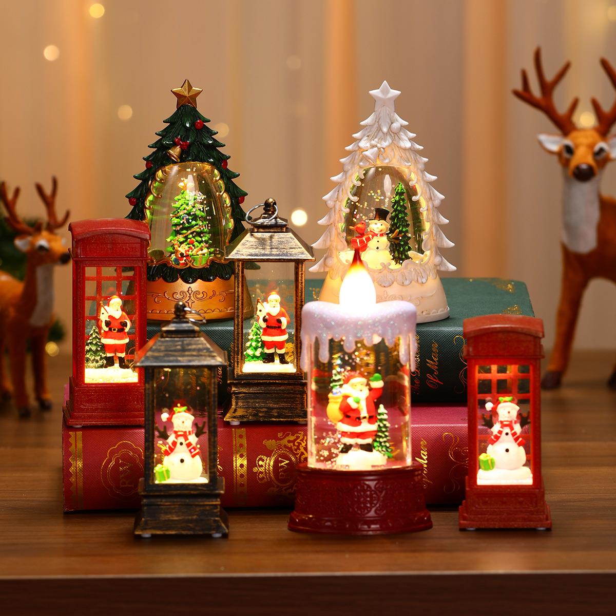 Christmasluminous candle light decoration圣诞节发光蜡烛灯
