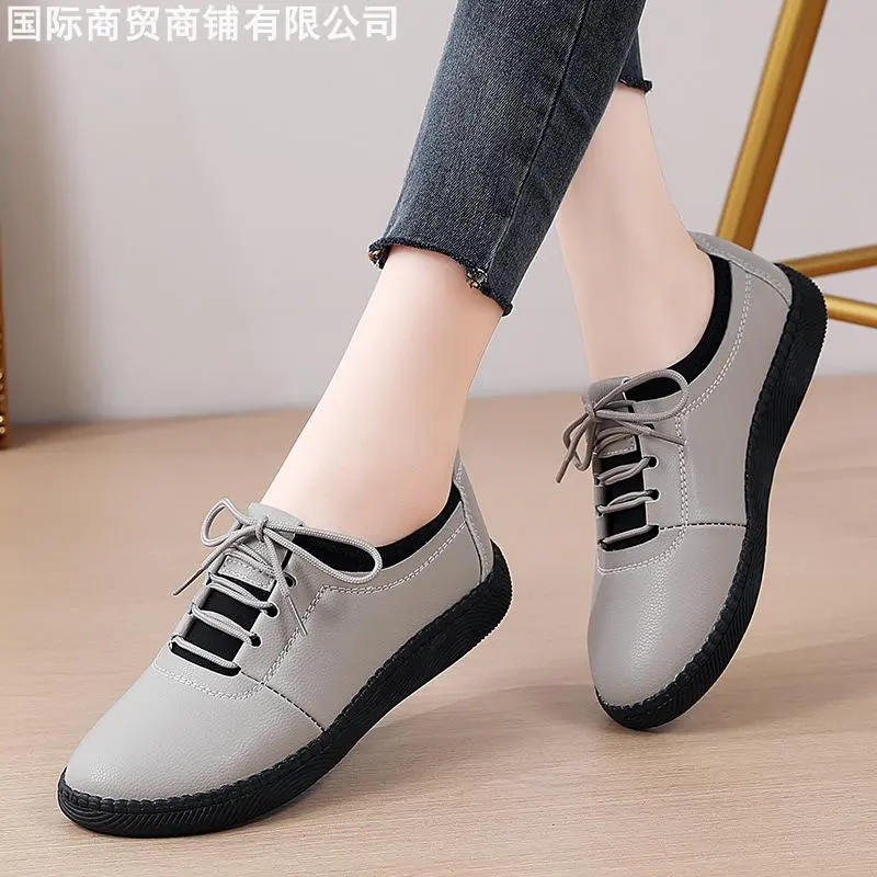 Flatbottomwomen'sbeanshoes女士