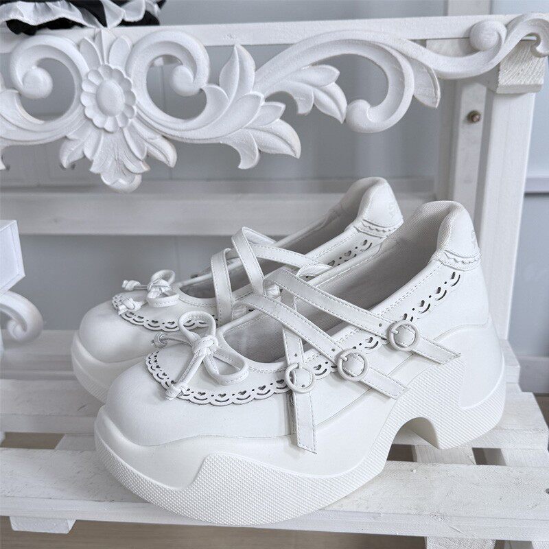 thumbnail for Summer Leilei GURURU original sweet girly comfortable simple versatile platform shoes sneakers
