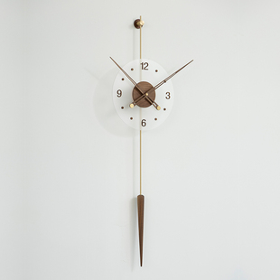 简约轻奢艺术客厅装饰钟表挂钟新款高级时钟意式墙上创意大气风格