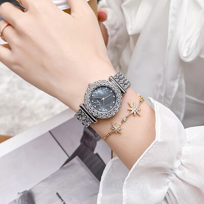 个性潮流休闲女贝壳底盘韩版腕表