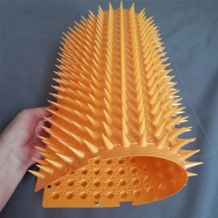 三轮车防猫神器橙色防猫刺垫 阻止猫咪爬床爬沙发有颜色易于看 简