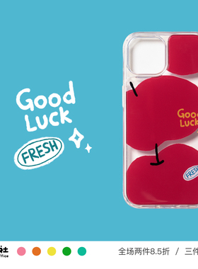 原创设计 幸运红富士 平安富贵 插画 亚克力TPU二合一透明手机壳 适用于苹果 iPhone 17/16/15/14/13 Pro Max