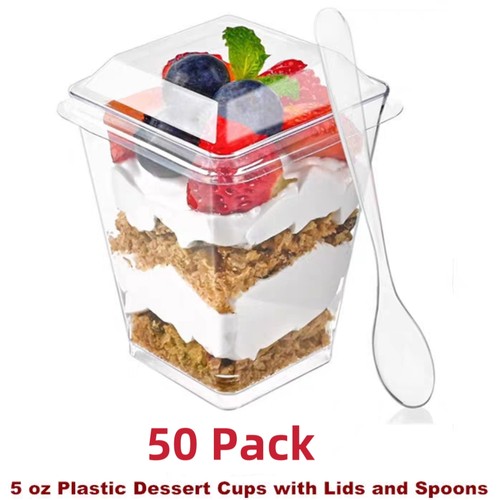 Plastic Dessert Cups Banana Pudding Mini Dessert Shooters