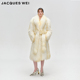 设计师官方店2024AW秋冬新款 JACQUES WEI 浮光跃金长毛皮草大衣女