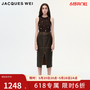 WEI设计师官方店2023SS春夏铆钉针织背心 JACQUES 铆钉设计