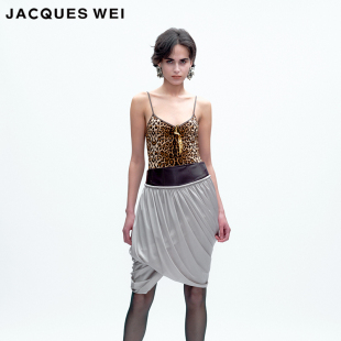 吊带连裆性感豹纹连体衣 2025秋冬系列新款 JACQUES WEI