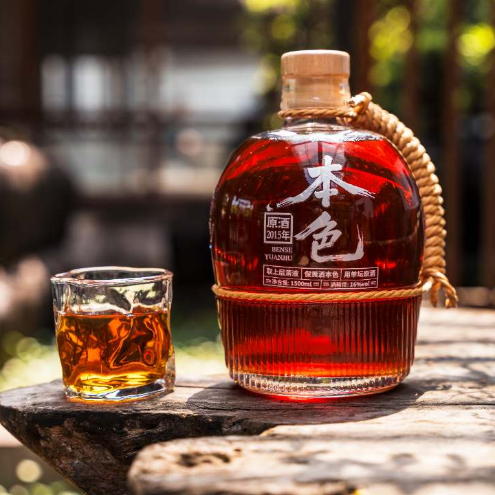 2015年本色酒无焦糖色手工酿造纯粮发酵正宗绍兴产原浆黄酒高端