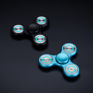 指尖陀螺泄密者铝合金手指陀螺不锈钢大三元魔幻减解压旋转动玩具