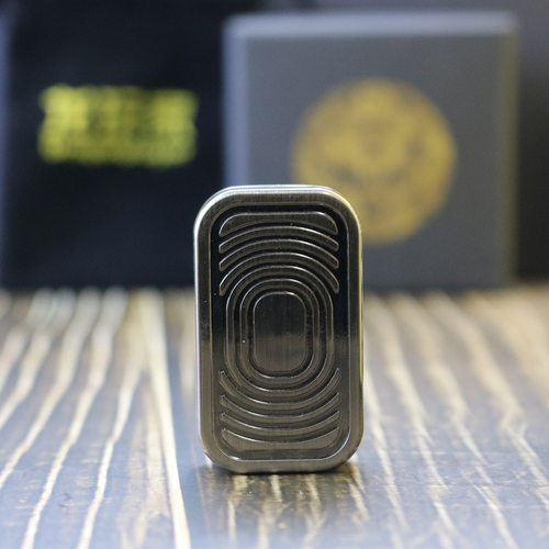 三层音浪银色推收啪啪响币牌EDC