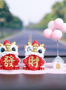 国潮故宫文创可爱小狮子茶宠摆件创意醒狮风狮爷茶桌装饰品小礼物