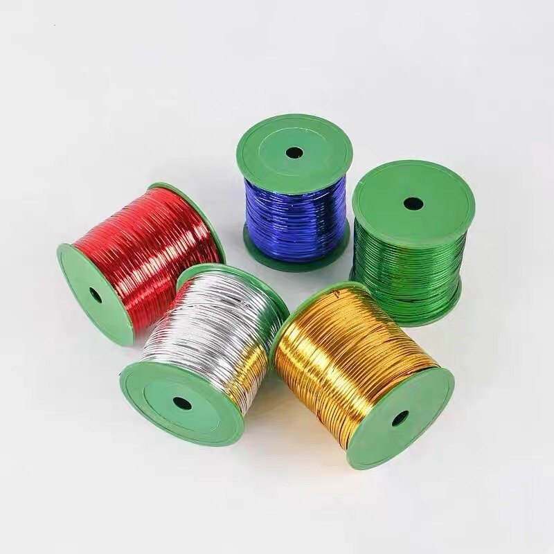 语琴 350码金色扎带捆扎 魔带/包裝食品礼品装饰封口绳