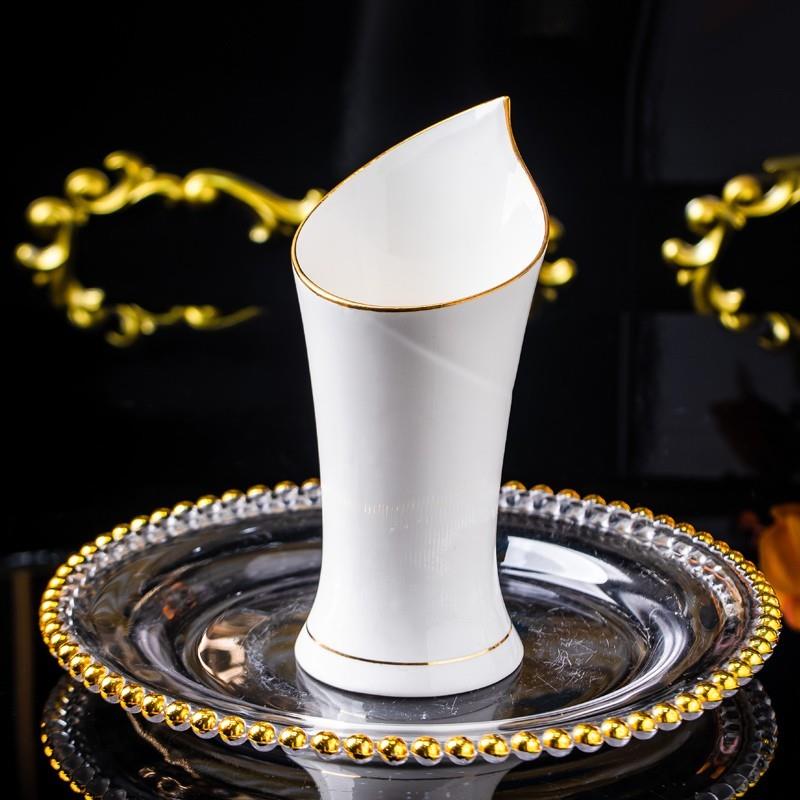 金镶玉火炬筷子筒1个装景德镇家用陶瓷餐具欧式高档餐厅装筷子