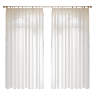 幻影纱窗帘遮光2024新款飘窗出租房纱帘透光不透人阳台白纱办公室