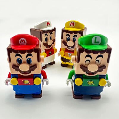 Super Mario Bros Mini Buliding Blocks Luigi Cartoon Anime