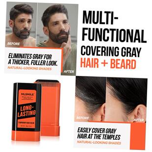 Temporary one-time Moustache Beard Dye Black Hair Color Wax