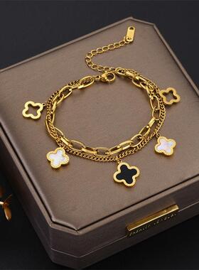 New ndy Gold Color Cuba Chain Charm Bracelets Women Men Hip0