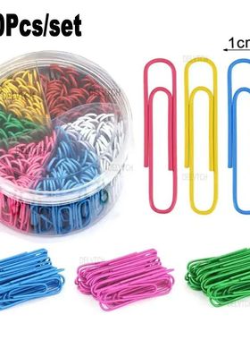 300Pcs Set Paperclips 50mm Office School Book Wall Map Photo