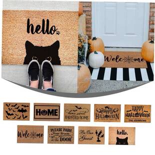 Cartoon Halloween Welcome Mat Print Doormat Anti Slip Floor