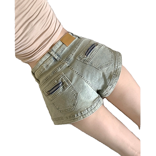 小个子牛仔短裤女夏季新款高腰显瘦韩系辣妹超短裤a字大码热裤子