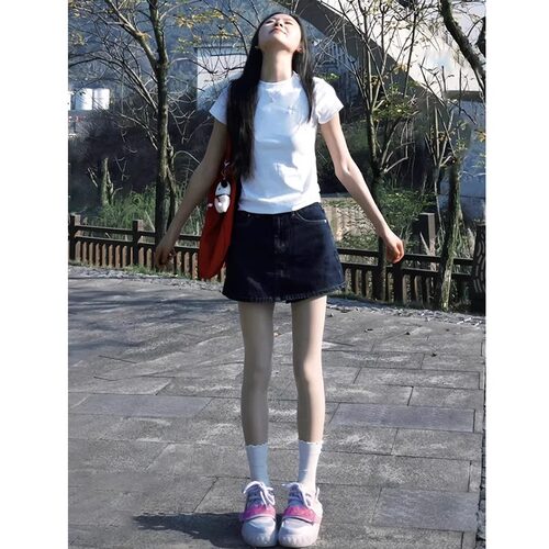 夏季防走光a字包臀短裙裤女
