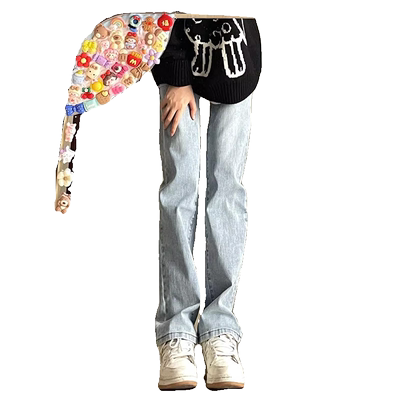 直筒牛仔裤女小个子窄版烟管裤