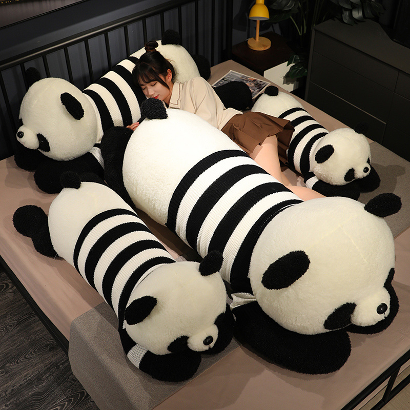 超大号熊猫睡觉抱枕玩偶女生床上毛绒玩具熊布娃娃抱抱熊可拆洗