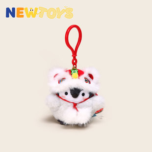 NewToys 正版新年点赞小企鹅玩偶毛绒公仔情侣礼物书包挂件钥匙扣