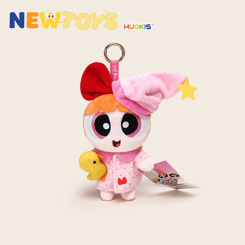 NewToys 正版飞天小女警毛绒玩偶女生日礼物学生书包钥匙扣包挂件
