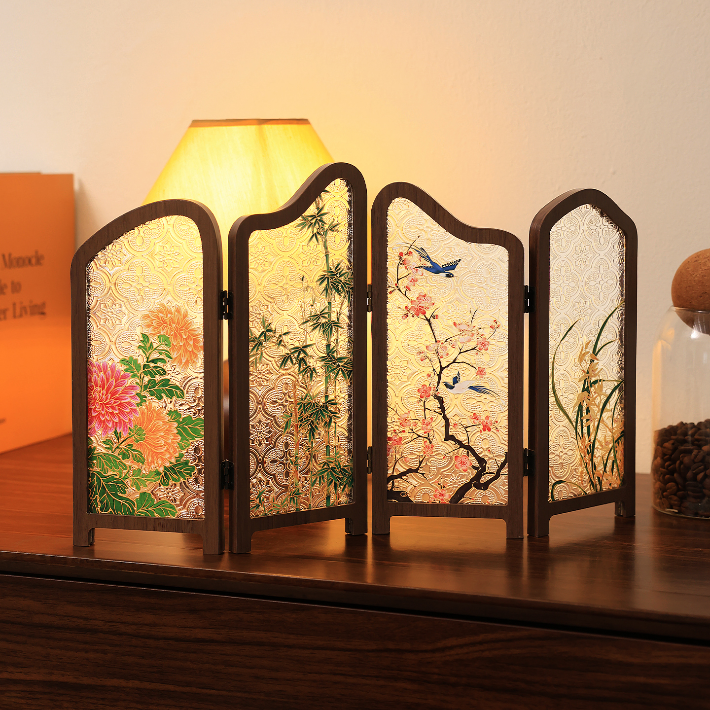 国风送礼好物书房茶室屏风摆件