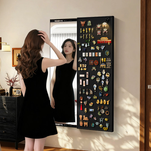 diy磁吸隐藏式推拉镜壁画