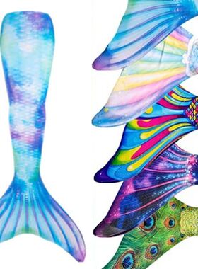 2023 New Kids Girls Swimming Mermaid Tail Mermaid Costume Co