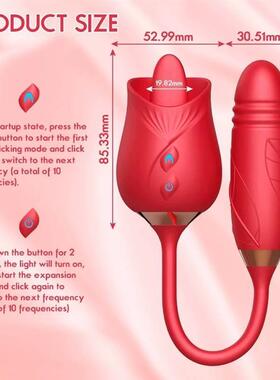 Three in one vibrating tongue lick retractable jump egg for
