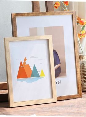 Creative solid wood picture frame photo A4 A3 8K 4K 24inches